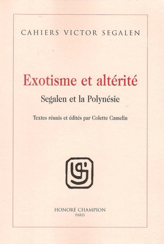 Colección de ensayos de Segalen que contiene Exotes